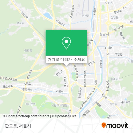 판교로 지도