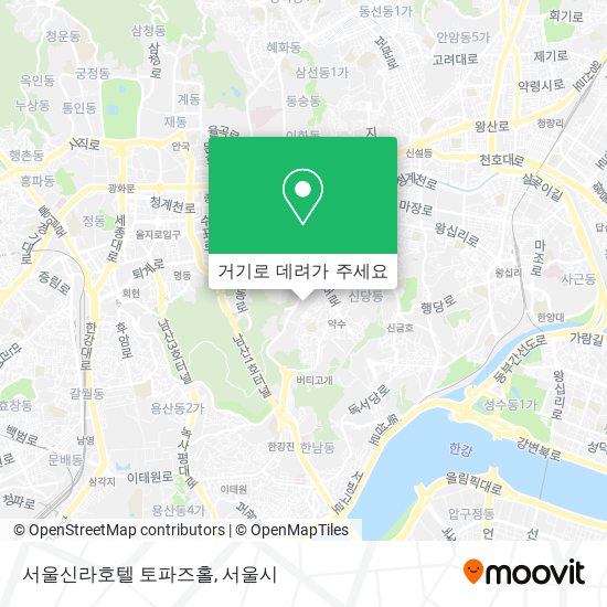 서울신라호텔 토파즈홀 지도