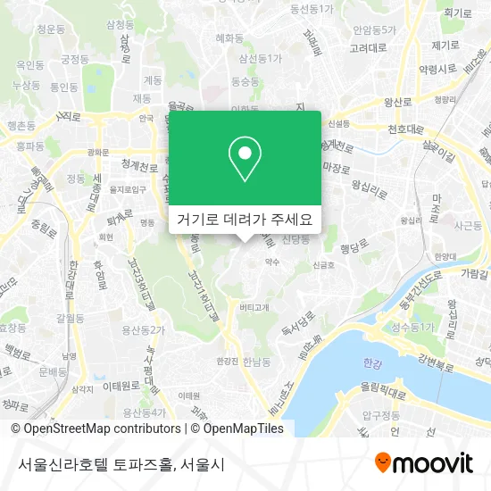 서울신라호텔 토파즈홀 지도