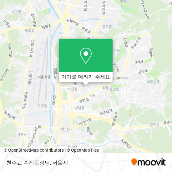 천주교 수진동성당 지도