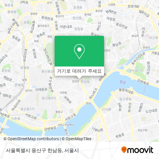 서울특별시 용산구 한남동 지도