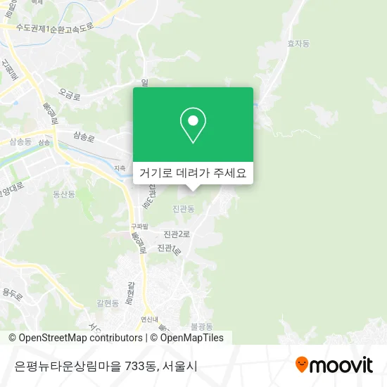 은평뉴타운상림마을 733동 지도