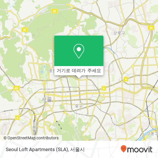 Seoul Loft Apartments (SLA) 지도