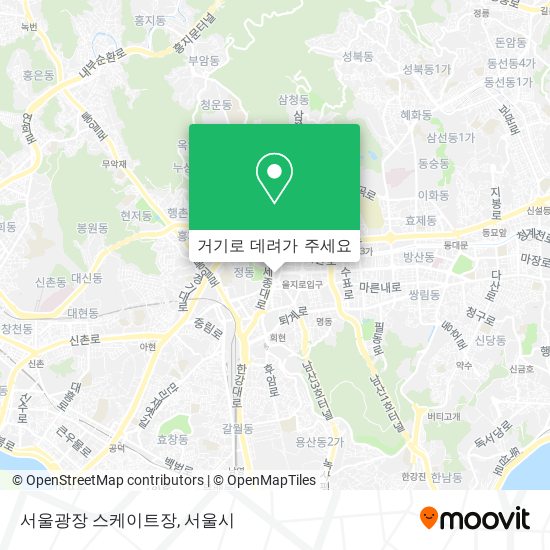 서울광장 스케이트장 지도