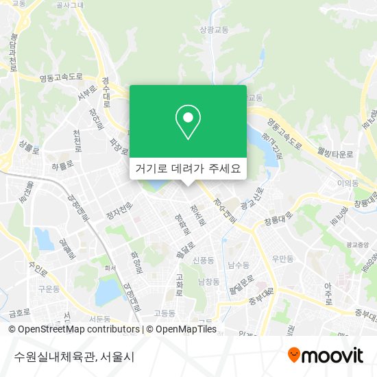 수원실내체육관 지도