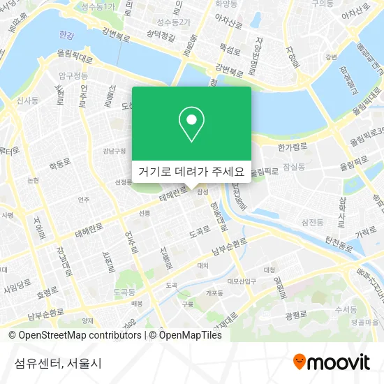 섬유센터 지도
