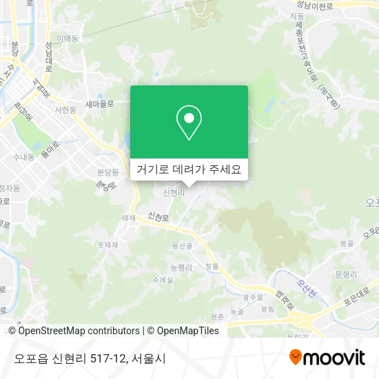 오포읍 신현리 517-12 지도
