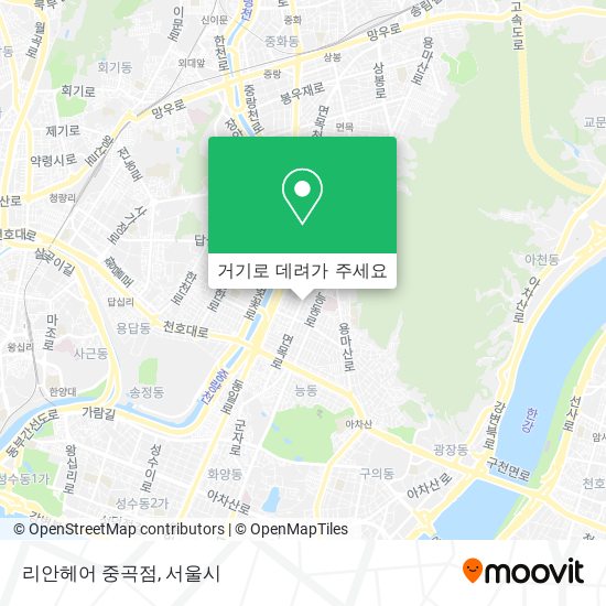 리안헤어 중곡점 지도