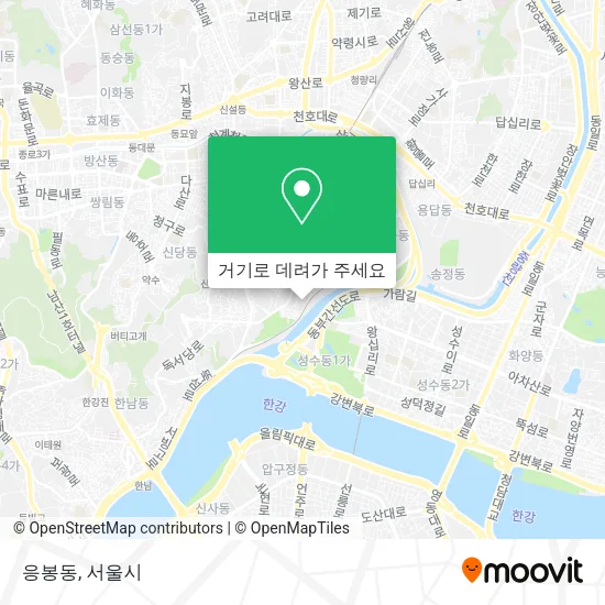 응봉동 지도