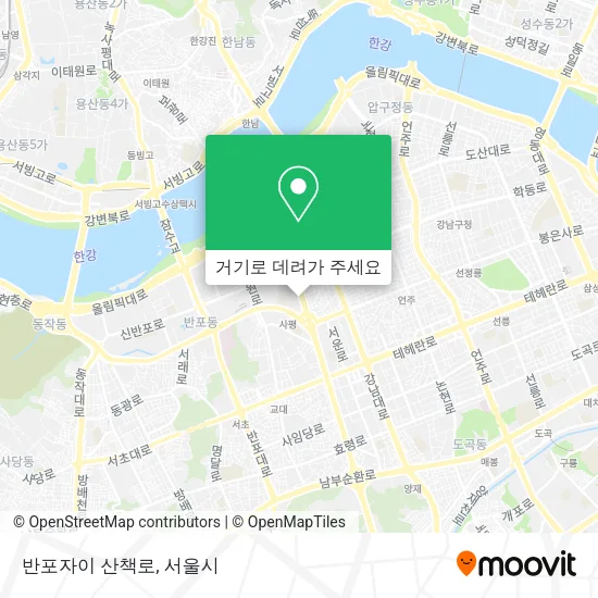 반포자이 산책로 지도