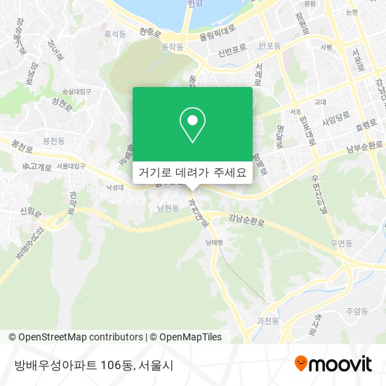 방배우성아파트 106동 지도