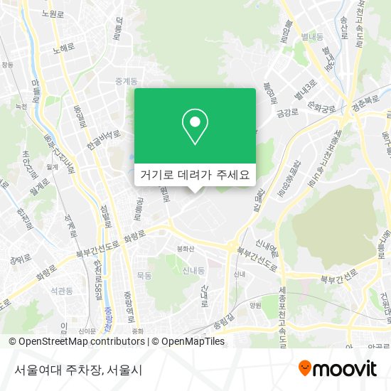서울여대 주차장 지도