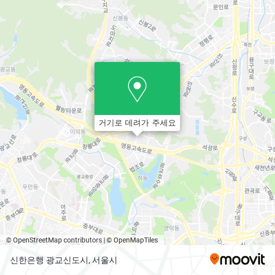 신한은행 광교신도시 지도