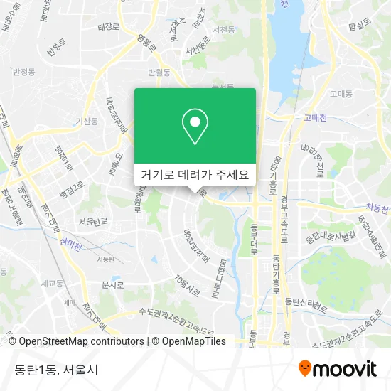 동탄1동 지도