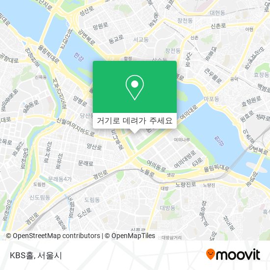 KBS홀 지도