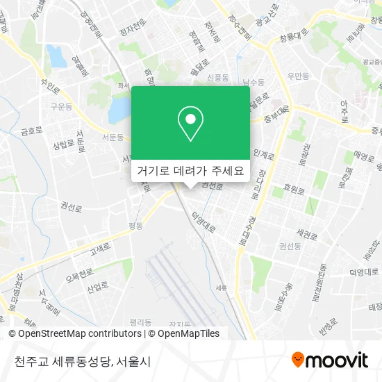 천주교 세류동성당 지도