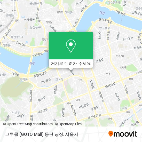 고투몰 (GOTO Mall) 동편 광장 지도