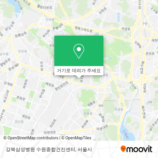 강북삼성병원 수원종합건진센터 지도