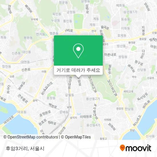 후암3거리 지도