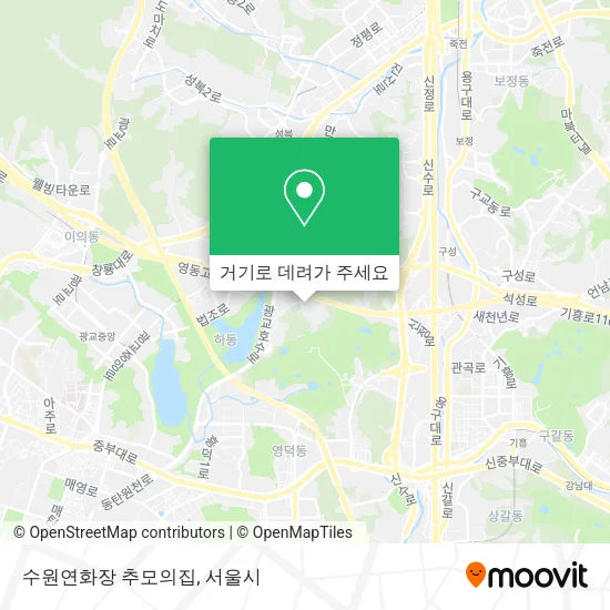 수원연화장 추모의집 지도