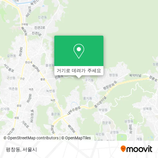 평창동 지도