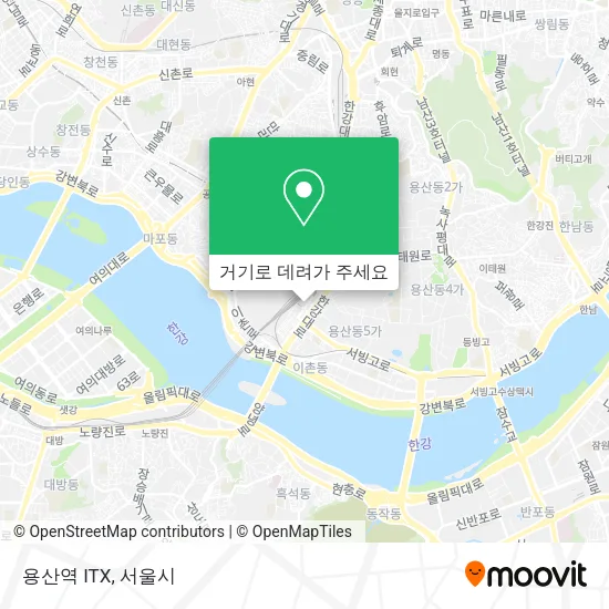 용산역 ITX 지도