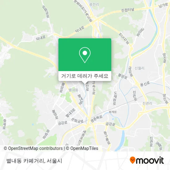별내동 카페거리 지도