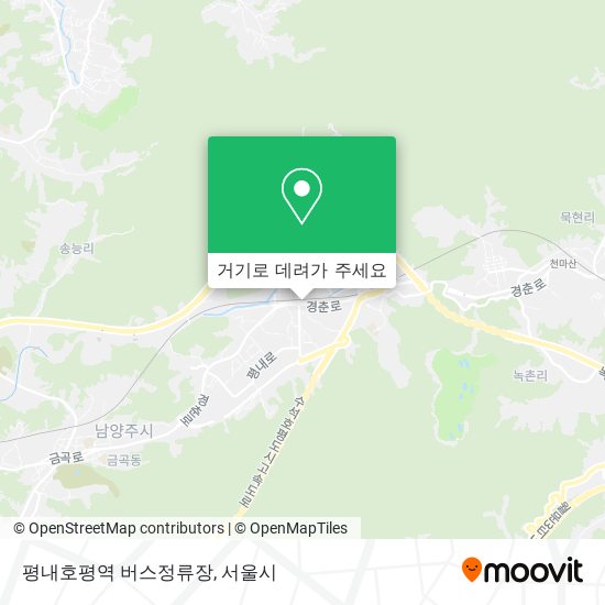 평내호평역 버스정류장 지도