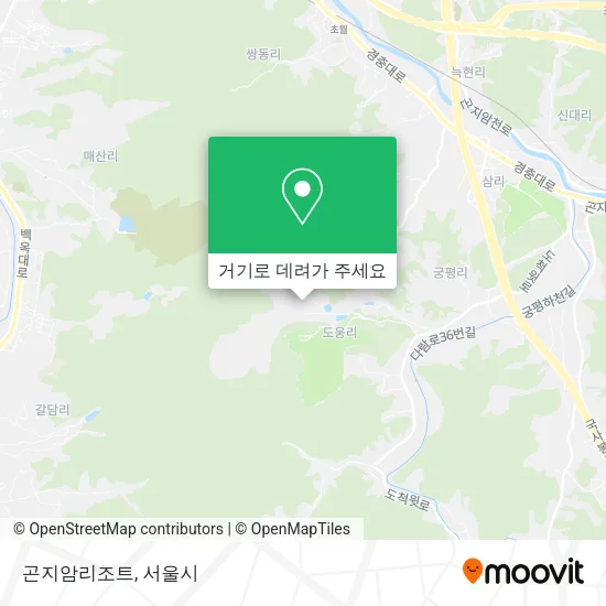 곤지암리조트 지도