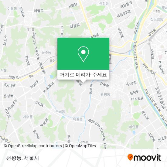 천왕동 지도