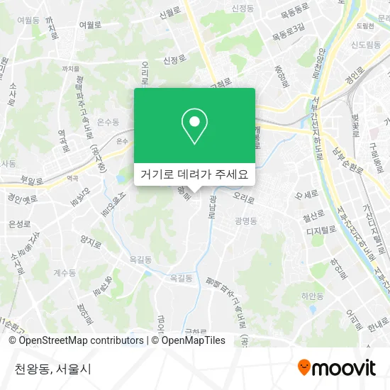 천왕동 지도