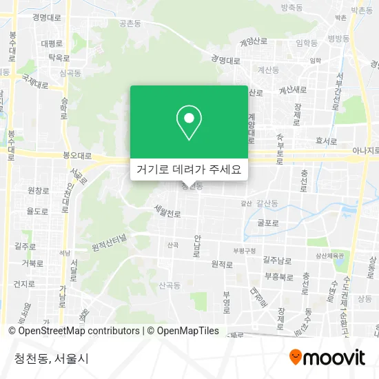 청천동 지도