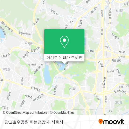 광교호수공원 하늘전망대 지도