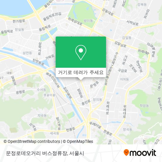 문정로데오거리 버스정류장 지도