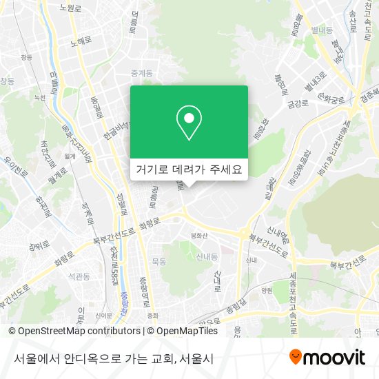 서울에서 안디옥으로 가는 교회 지도
