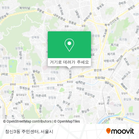 창신3동 주민센터 지도