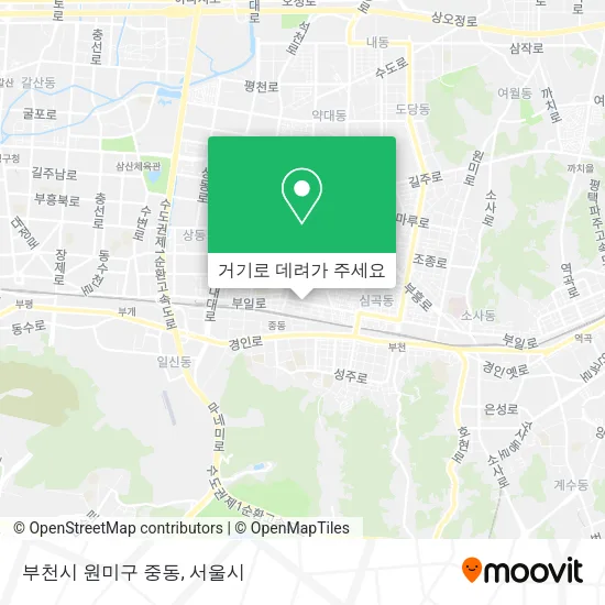 부천시 원미구 중동 지도