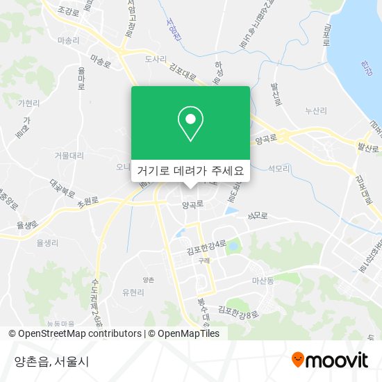 양촌읍 지도