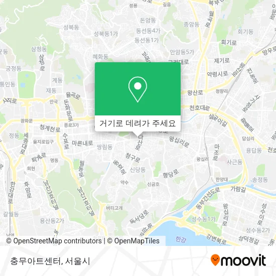 충무아트센터 지도