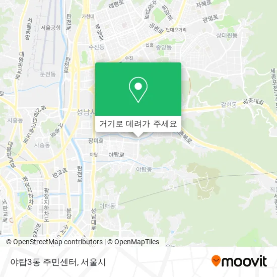 야탑3동 주민센터 지도