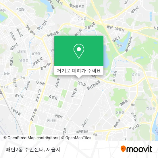 매탄2동 주민센터 지도