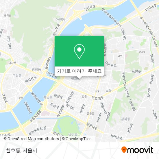 천호동 지도