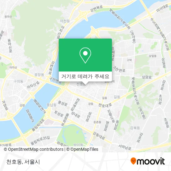천호동 지도
