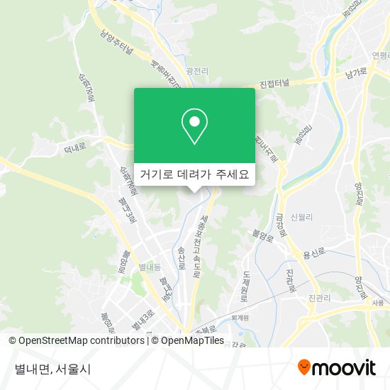 별내면 지도