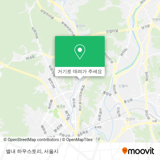 별내 하우스토리 지도
