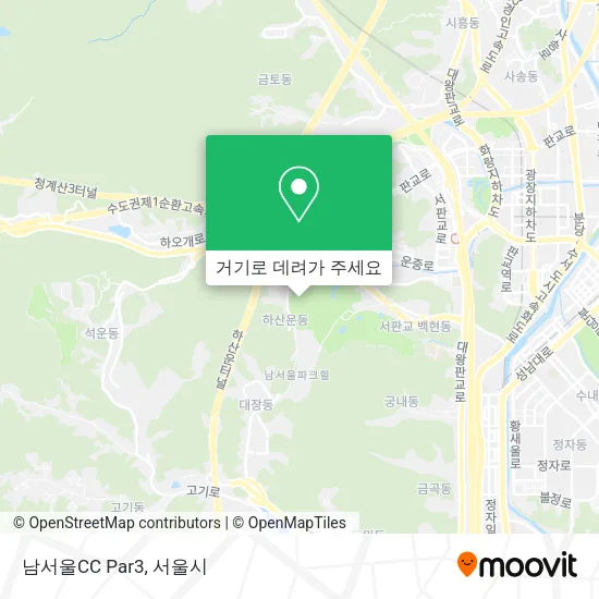 남서울CC Par3 지도