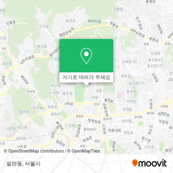 팔판동 지도