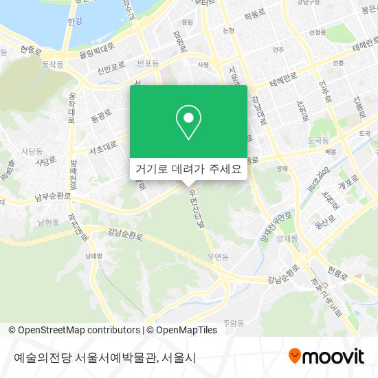 예술의전당 서울서예박물관 지도