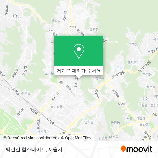 백련산 힐스테이트 지도