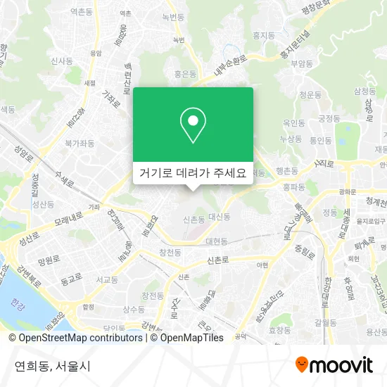 연희동 지도